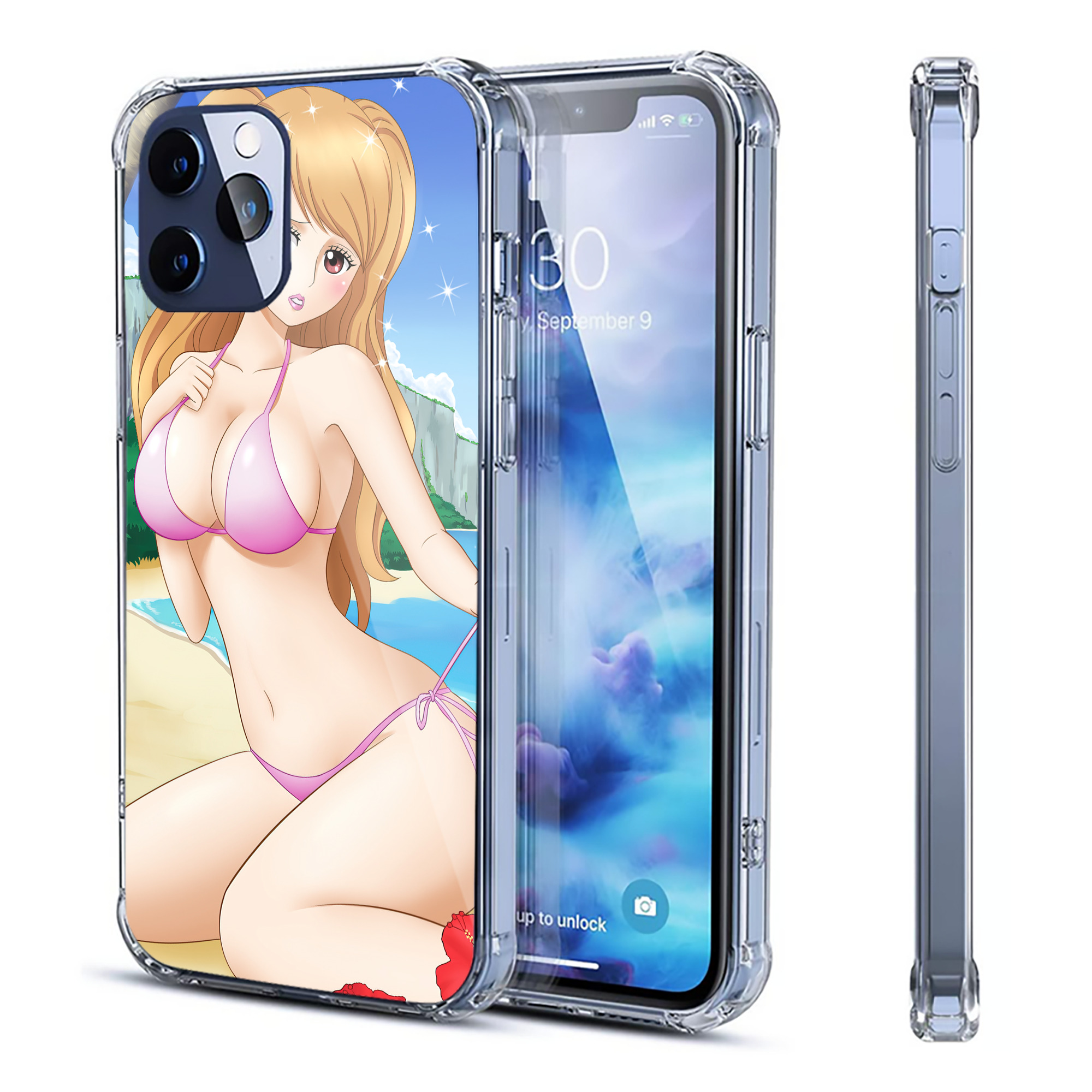 （画像用） ワンピース ONE PIECE 【iPhone 12シリーズ対応】透明スマホケース（クリアソフトケース）